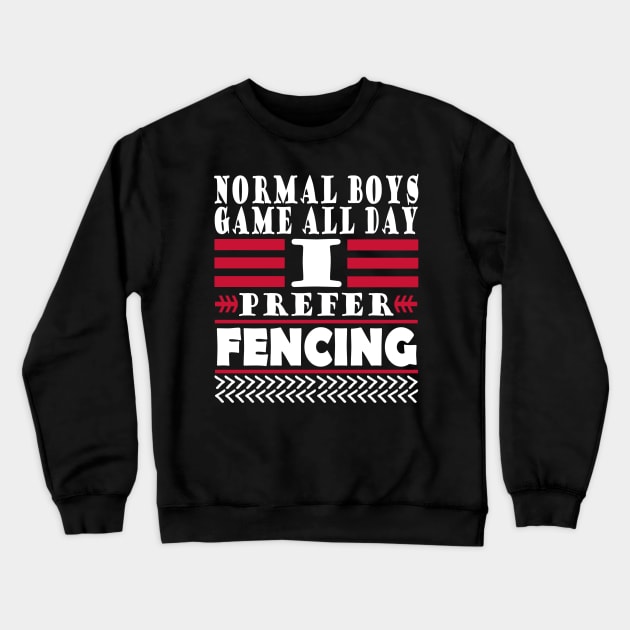 Fencing sport men guys reaction Crewneck Sweatshirt by FindYourFavouriteDesign